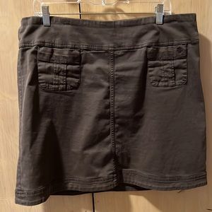 Cute brown skirt - organic cotton - Aventura brand, comfortable and flattering